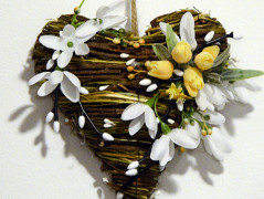 podzimní věneček s jelínkem..