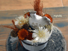 podzimní věneček s jelínkem..