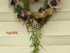 podzimní věneček s jelínkem..