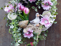 podzimní věneček s jelínkem..