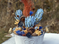 podzimní věneček s jelínkem..