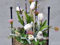 podzimní věneček s jelínkem..