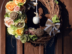 podzimní věneček s jelínkem..