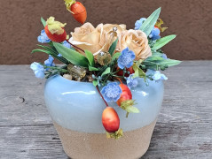 podzimní věneček s jelínkem..