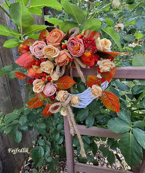 pozdní léto v srdci .. srdce růže bílé podzimní na dveře trvanlivá dekoracedomov 