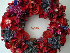 podzimní věneček s jelínkem..