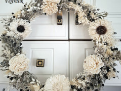 podzimní věneček s jelínkem..