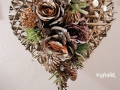 zimní srdce ,,růže v šiškách,,..