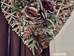 podzimní věneček s jelínkem..