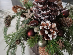 podzimní věneček s jelínkem..