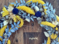 žlutomodrý věnec sušinový..