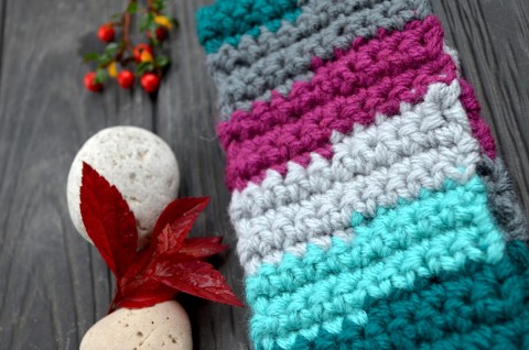 Pastelová.... čelenka vlna hřejivé mráz široká čiapka hačkovanie pletenie 