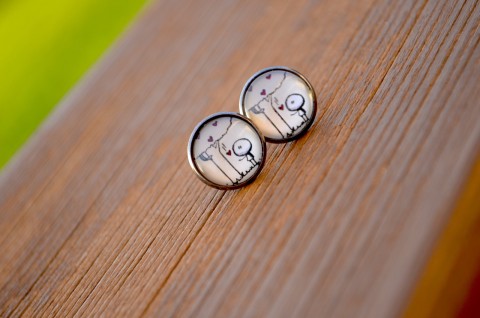 Stylovky - S láskou.... styl srdce náušnice láska příroda pecky náušničky klid miluji 