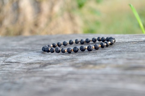 Ochranný náramek - Láva s Jaspisem dárek jaspis láva jednoduchost 