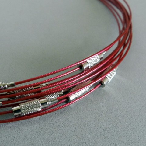 Obruč na krk - 1 ks materiál obruč lanko komponenty ocelové 