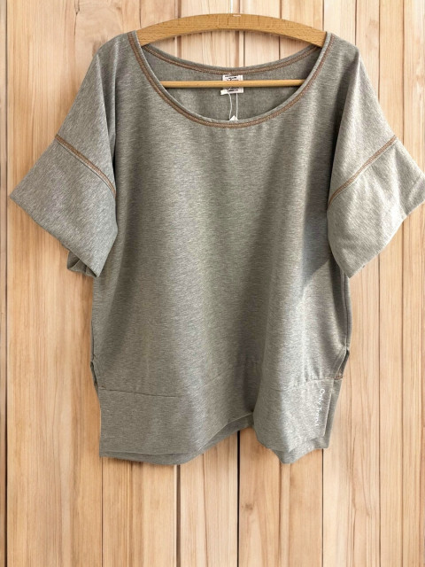 Dámská šedá vesta bez kapuci L/XL tunika mikina svetr teplá 