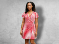Dámské zavinovací šaty proužky