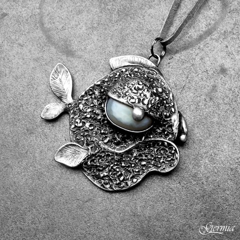 Grumpy - ryba, co se s tím nemaže šperk achát cín ryba rybka veselá cínovaný vtipný germia indický grumpy 