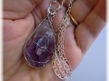 Náhrdelník se surovým ametystem