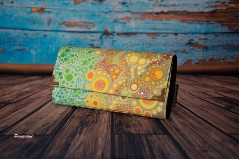 Bublinky kabelka dárek peněženka barevné peníze bublinky drobné karty 