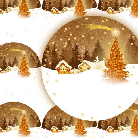 VESNIČKA-DOPLŇ JMÉNO- jmenovky zábava sníh strom zima vánoce jmenovka přání jméno jména příroda vánoční hvězda hvězdička jmenovky advent babička maminka domy vesnička nálepka tatínek samolepky samolepka dědeček 