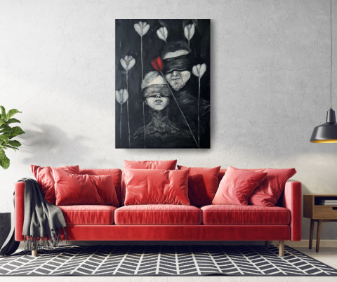 Obraz - NEVIDITELNĚ ZŘEJMÁ... obraz akryl art abstraktni umeni originalni obraz 