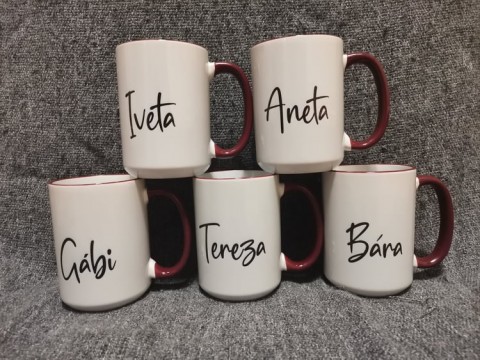 Hrnek se jménem VELKÝ 400ml, holka hrnek hrneček tisk potištěný ker 