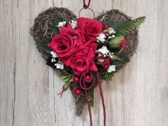 Luxusní vánoční v. se srdíčkem