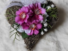 Luxusní vánoční v. se srdíčkem