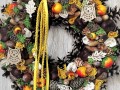 Podzimní věnec se sovami