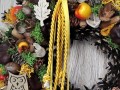 Podzimní věnec se sovami