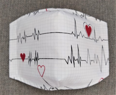 Rouška Designová Kardio dvouvrstvé roušky 