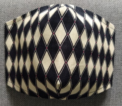 Rouška Designová Harlekýn dvouvrstvé roušky 