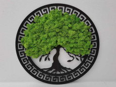 Mechový obraz, strom života, 30 cm