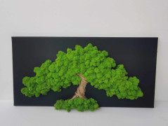 Mechový obraz, strom života, 30 cm