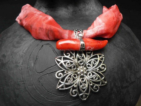 Hvězdice s korálem náušnice sperkyjoha tiffany náhrdelník 