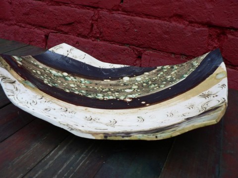 Mísa pruhovaná .. keramika angel sperkyjoha keramická mísa ceramic plate 