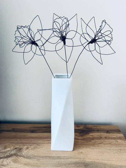 Drátkovaný Narcis - 3ks 