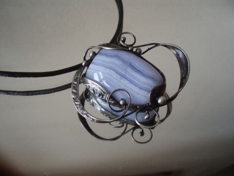 Níhrdelník - Ledový zimní cínovaný ledový chalecedon 