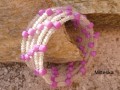 náramek-fialovobílý(pr.5 a 5,5 cm)