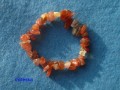 náramek-karneol,zlomky na pružence