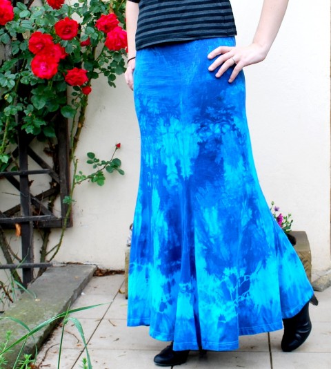 Tyrkysové vábení - M - XXL sukně dlouhá 