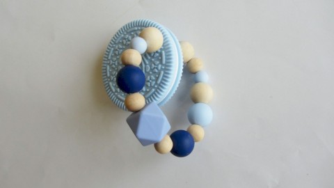 Kousátko - Sušenka dřevo korálky drak hračka dráček hra dítě mimino zajíc miminka draci chrastítko příze natural děťátko sušenka dřevěné korálky pro děti silikon kousátko zoubky mimča děcka zoubek chrastítka kousátka potravinářský silikon dráčcičky 