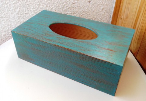 na kapesníky zeleno-hnědá patina box zelená krabička kapesníky krabice decoupage šedá patina grunterka kapesník ubrousky 
