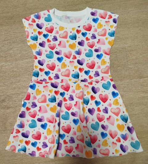 Srdíčkové šatičky letní šaty šatičky 