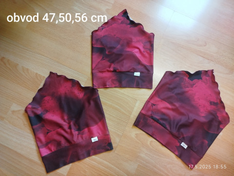 Šátečky pro holčičí hlavičky 2 čepice šáteček šátek 