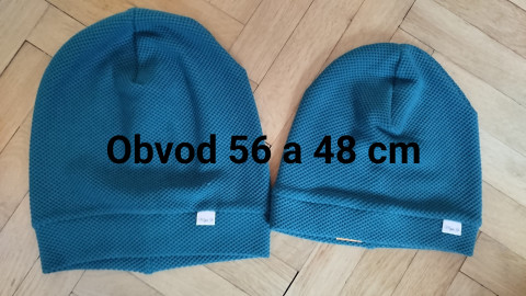 Zelené jarní čepičky čepice 