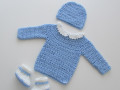 Čepička + svetřík + botičky