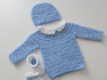 Čepička + svetřík + botičky