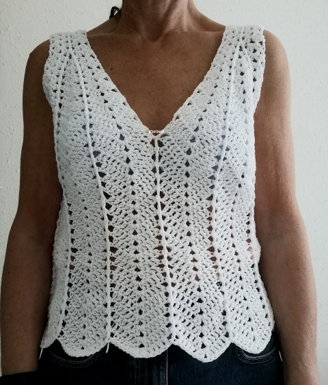 Háčkovaný dámský top letní bavlna ženy bílá top léto háčkované akryl tílko dámské crochet 